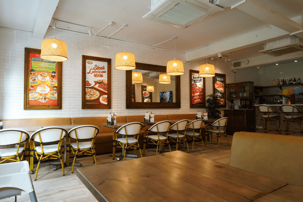 The spacious, modern setting features stylish decor corners perfect for photos (Source: Al Fresco's)